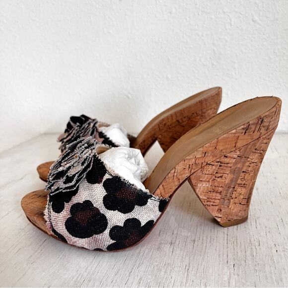 Stuart Weitzman animal print heeled slides size 8 - Picture 13 of 13